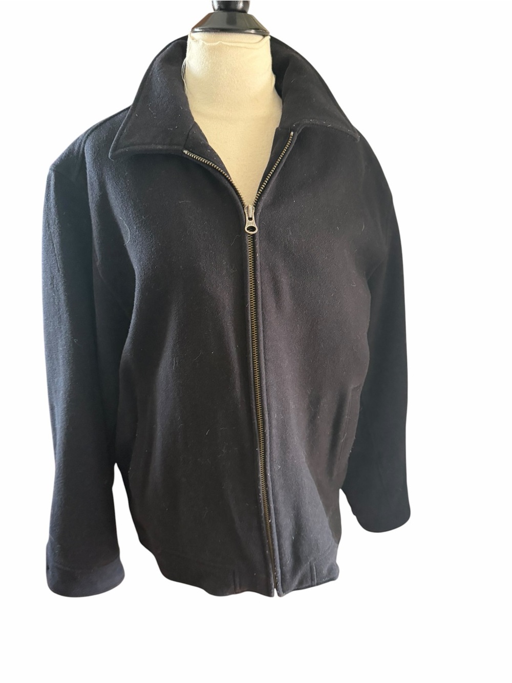 GAP men’s Large black wool bomber jacket